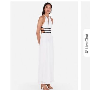 Express Black Strappy Maxi Dress Medium